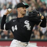 
              Chicago White Sox starting pitcher Dylan Cease throws against the Minnesota Twins during the first inning of a baseball game in Chicago, Saturday, Sept. 3, 2022. (AP Photo/Nam Y. Huh)
            