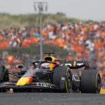 
              Red Bull driver Max Verstappen of the Netherlands steers his car during the Formula One Dutch Grand Prix auto race, at the Zandvoort racetrack, in Zandvoort, Netherlands, Sunday, Sept. 4, 2022. (AP Photo/Peter Dejong)
            