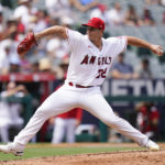 
              Los Angeles Angels starting pitcher Tucker Davidson throws against the Houston Astros during the second inning of a baseball game Sunday, Sept. 4, 2022, in Anaheim, Calif. (AP Photo/Jae C. Hong)
            