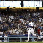 
              Los Angeles Dodgers' Miguel Vargas runs the bases after hitting a two-run home run during the second inning of the team's baseball game against the St. Louis Cardinals on Saturday, Sept. 24, 2022, in Los Angeles. (AP Photo/Raul Romero Jr.)
            