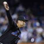 
              New York Mets starting pitcher Taijuan Walker throws in the first inning of a baseball game against the Pittsburgh Pirates Friday, Sept. 16, 2022, in New York. (AP Photo/Corey Sipkin)
            