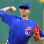 
              Chicago Cubs starting pitcher Javier Assad delivers during the first inning of the team's baseball game against the Pittsburgh Pirates in Pittsburgh, Friday, Sept. 23, 2022. (AP Photo/Gene J. Puskar)
            