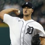 
              Detroit Tigers starting pitcher Matt Manning delivers against the Chicago White Sox during the second inning of a baseball game Friday, Sept. 16, 2022, in Detroit. (AP Photo/Duane Burleson)
            