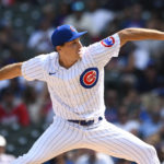 
              Chicago Cubs starter Hayden Wesneski delivers a pitch during the first inning of a baseball game against the Colorado Rockies Saturday, Sept. 17, 2022, in Chicago. (AP Photo/Paul Beaty)
            