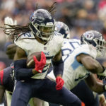 
              Tennessee Titans running back Derrick Henry runs 29 yards for a touchdown against the Houston Texans during the first half of an NFL football game Sunday, Oct. 30, 2022, in Houston. (AP Photo/Eric Gay)
            