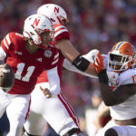 
              Nebraska quarterback Casey Thompson (11) rushes against Illinois during the first half of an NCAA college football game Saturday, Oct. 29, 2022, in Lincoln, Neb. (AP Photo/Rebecca S. Gratz)
            