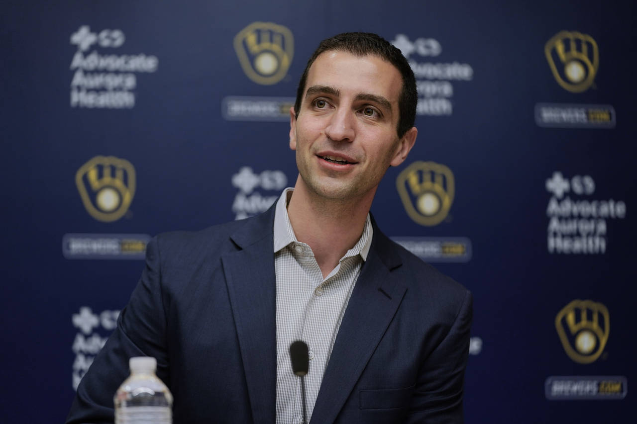 Milwaukee Brewers President of Baseball Operations David Stearns talks about stepping down from tha...