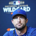 
              New York Mets starting pitcher Max Scherzer speaks during a news conference the day before a wild-card baseball playoff game against the San Diego Padres, Thursday, Oct. 6, 2022, in New York. (AP Photo/Frank Franklin II)
            