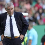 
              FILE - Portugal coach Fernando Santos during the UEFA Nations League soccer match between Portugal and Switzerland, at the Jose Alvalade Stadium in Lisbon, Portugal, Sunday, June 5, 2022. (AP Photo/Armando Franca, File)
            