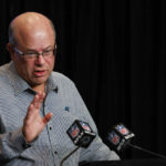 
              Carolina Panthers owner David Tepper speaks to the media after the firing of NFL football head coach Matt Rhule in Charlotte, N.C., Monday, Oct. 10, 2022. (AP Photo/Nell Redmond)
            