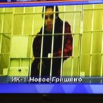 
              WNBA star and two-time Olympic gold medalist Brittney Griner is seen on the bottom part of a TV screen as she waits to appear in a video link provided by the Russian Federal Penitentiary Service a courtroom prior to a hearing at the Moscow Regional Court in Moscow, Russia, Tuesday, Oct. 25, 2022. A Russian court on Tuesday started hearing American basketball star Brittney Griner's appeal against her nine-year prison sentence for drug possession. (AP Photo/Alexander Zemlianichenko)
            