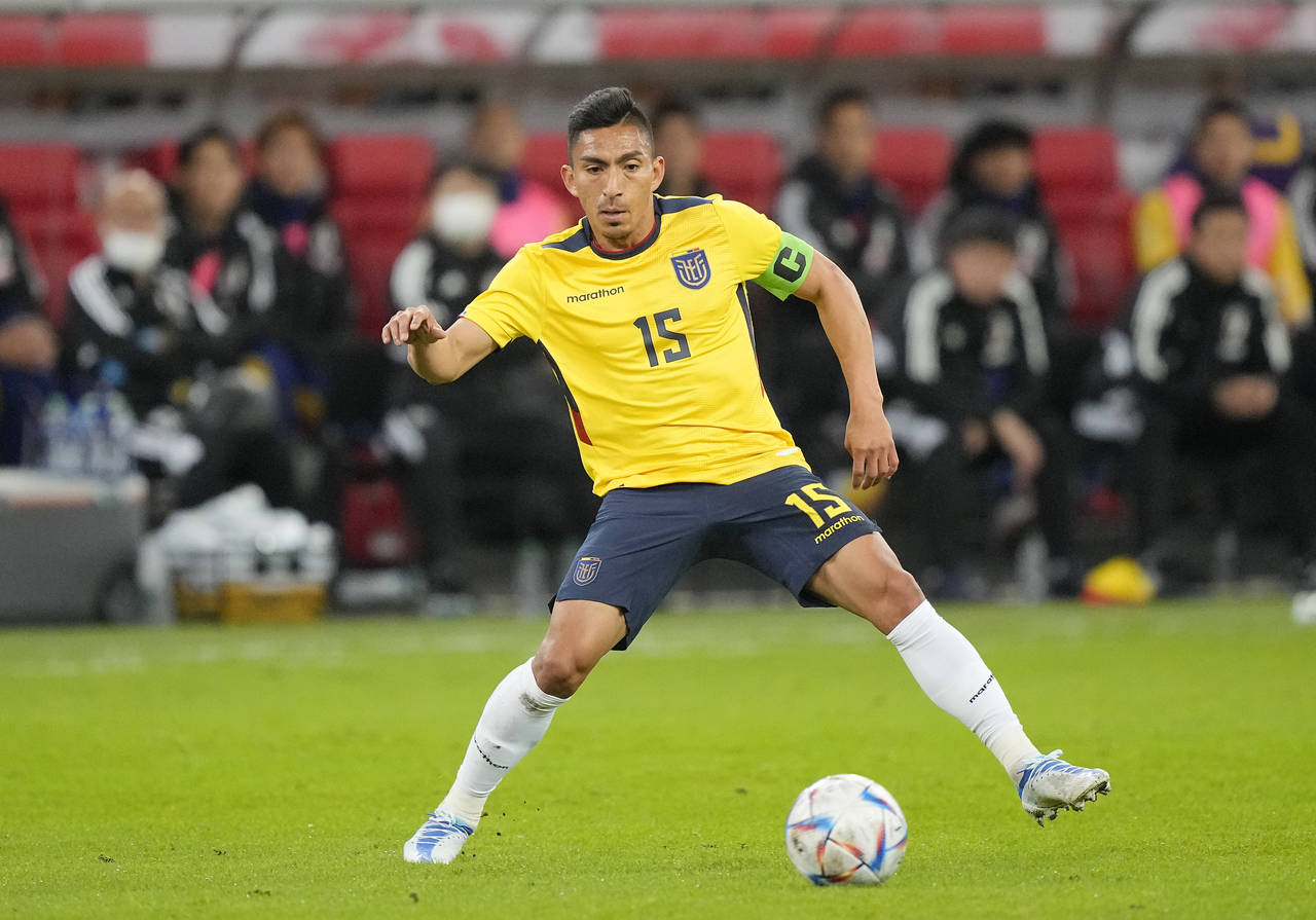 Ecuador's Angel Mena is pictured during the international friendly soccer match between Japan and E...