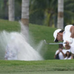 
              Brooks Koepka hits from a bunker on the 17th fairway during the final round of the LIV Golf Team Championship at Trump National Doral Golf Club, Sunday, Oct. 30, 2022, in Doral, Fla. (AP Photo/Lynne Sladky)
            