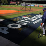 
              Houston Astros manager Dusty Baker Jr. keeps watch during a practice ahead of Game 1 of baseball's American League Championship Series, in Houston, Tuesday, Oct. 18, 2022. (AP Photo/Eric Gay)
            