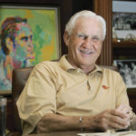 
              FILE- Former Miami Dolphins head coach Don Shula smiles during an interview at his home in Indian Creek, Fla., Nov. 8, 2007. Shula was an NFL coach for 33 years and won a record 347 games. That includes 17 victories in 1972, when Shula's Miami Dolphins achieved the league's lone perfect season. (AP Photo/Wilfredo Lee, File)
            