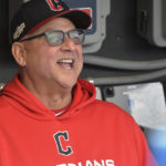 
              Cleveland Guardians manager Terry Francona shouts from the dugout before a wild card baseball playoff game against the Tampa Bay Rays, Friday, Oct. 7, 2022, in Cleveland. (AP Photo/Phil Long)
            