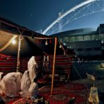 
              FILE - Qataris pray in a Bedouin tent before the opening ceremony of the AFC Asian Cup Soccer outside Khalifa stadium in Doha, Qatar, Friday, Jan. 7, 2011. (AP Photo/Tara Todras-Whitehill, File)
            