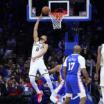 
              Brooklyn Nets' Ben Simmons goes up for a shot during the first half of an NBA basketball game against the Philadelphia 76ers, Tuesday, Nov. 22, 2022, in Philadelphia. (AP Photo/Matt Slocum)
            