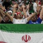 
              Fans of Iran cheer prior the the World Cup group B soccer match between Iran and the United States at the Al Thumama Stadium in Doha, Qatar, Tuesday, Nov. 29, 2022. (AP Photo/Manu Fernandez)
            