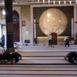 
              Worshippers pray at a mosque in Doha, Qatar, Thursday, Nov. 24, 2022. (AP Photo/Jorge Saenz)
            