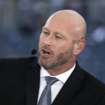
              FILE - Trent Dilfer talks during ESPN's Monday Night Countdown before an NFL football game between the Chicago Bears and the Philadelphia Eagles, Sept. 19, 2016, in Chicago. Dilfer, who has been coaching a high school team in Tennessee for the last four years, is the leading candidate to become the new coach at UAB, a person with knowledge of the search told The Associated Press on Tuesday night, Nov. 29, 2022. (AP Photo/Charles Rex Arbogast, File)
            
