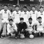 
              FILE - The North Korean soccer team line-up before their match against Portugal, at Goodison Park, Liverpool, England, on July 23, 1966. Portugal defeated North Korea 5-3. (AP Photo, File)
            