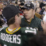 
              FILE - Green Bay Packers head coach Mike McCarthy, right, and quarterback Aaron Rodgers celebrate after beating the Pittsburgh Steelers 31-25 in the NFL Super Bowl XLV football game Sunday, Feb. 6, 2011, in Arlington, Texas. Rodgers won his lone Super Bowl title with McCarthy as his coach before their relationship eventually soured. (AP Photo/David J. Phillip, File)
            