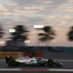 
              Mercedes driver Lewis Hamilton of Britain in action during the Formula One Abu Dhabi Grand Prix, in Abu Dhabi, United Arab Emirates Sunday, Nov. 20, 2022. (AP Photo/Hussein Malla)
            