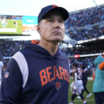 
              Chicago Bears head coach Matt Eberflus walks off the field after the Miami Dolphins beat the Bears 35-32 in an NFL football game, Sunday, Nov. 6, 2022 in Chicago. (AP Photo/Nam Y. Huh)
            