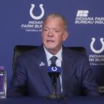 
              Indianapolis Colts owner Jim Irsay speaks during a news conference at the NFL football team's practice facility Monday, Nov. 7, 2022, in Indianapolis. (AP Photo/Darron Cummings)
            