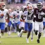 
              Texas A&M running back Devon Achane (6) carries the ball during the first half of an NCAA college football game against Florida, Saturday, Nov. 5, 2022, in College Station, Texas. (Logan Hannigan-Downs/College Station Eagle via AP)
            