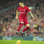 
              Liverpool's Darwin Nunez in action during the English Premier League soccer match between Liverpool and Southampton at Anfield stadium in Liverpool, England, Saturday, Nov. 12, 2022. (AP Photo/Jon Super)
            