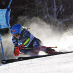 
              United States' Mikaela Shiffrin competes during a women's World Cup giant slalom skiing race Saturday, Nov. 26, 2022, in Killington, Vt. (AP Photo/Robert F. Bukaty)
            