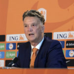 
              Netherlands coach Louis van Gaal meets the media to announce the Netherlands World Cup 2022 squad, at the KNVB Campus in Zeist, Netherlands, Friday, Nov. 11, 2022. (AP Photo/Patrick Post)
            