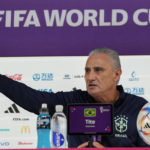 
              Brazil's head coach Tite speaks during a press conference on the eve of the group G of World Cup soccer match between Brazil and Serbia, in Doha, Qatar, Wednesday, Nov. 23, 2022. (AP Photo/Andre Penner)
            