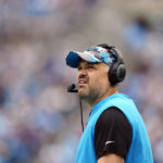 
              FILE -  Carolina Panthers coach Matt Rhule on the sideline during the first half of an NFL football game against the New Orleans Saints, Sunday, Sept. 25, 2022, in Charlotte, N.C. After six straight losing seasons and more than 20 years removed from its 1990s heyday, Nebraska is turning to Matt Rhule to rebuild its football program and make it competitive in the Big Ten Conference. (AP Photo/Jacob Kupferman, File)
            