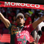 
              A Morocco supporter looks on prior to the World Cup group F soccer match between Morocco and Croatia, at the Al Bayt Stadium in Al Khor, Qatar, Wednesday, Nov. 23, 2022. (AP Photo/Themba Hadebe)
            
