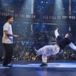 
              Yuki Minatozaki, also known as B-boy Yu-Ki, right, competes against Victor Montalvo, left, in the B-boy Red Bull BC One World Final at Hammerstein Ballroom on Saturday, Nov. 12, 2022, in Manhattan, New York. The International Olympic Committee announced two years ago that breaking would become an official Olympic sport, a development that divided the breaking community between those excited for the larger platform and those concerned about the art form’s purity.   (AP Photo/Andres Kudacki)
            