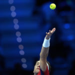 
              Norway's Casper Ruud returns the ball to Canada's Felix Auger-Aliassime during their singles tennis match of the ATP World Tour Finals, at the Pala Alpitour in Turin, Italy, Sunday, Nov. 13, 2022. (AP Photo/Antonio Calanni)
            