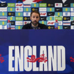 
              England manager Gareth Southgate announces England's World Cup 2022 squad at St George's Park, Burton upon Trent, Thursday November 10, 2022. With 11 days to go until the Three Lions kick-off their Group B campaign against Iran, the former defender has confirmed the 26-man group that will be travelling to the Gulf next week.  (Nick Potts/PA via AP)
            