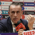 
              South Korean national soccer team head coach Paulo Bento speaks during a press conference to announce the South Korean squad for the Qatar 2022 World Cup in Seoul, South Korea, Saturday, Nov. 12, 2022. (AP Photo/Ahn Young-joon)
            