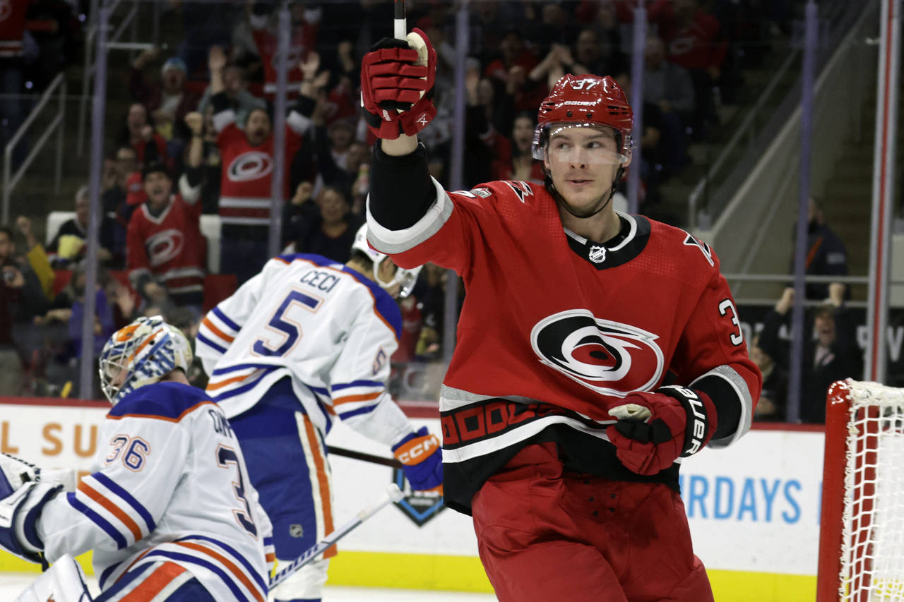 Carolina Hurricanes forward Andrei Svechnikov (knee) likely done