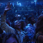 
              People cheer during the Red Bull BC One World Final at Hammerstein Ballroom on Saturday, Nov. 12, 2022, in Manhattan, New York. (AP Photo/Andres Kudacki)
            
