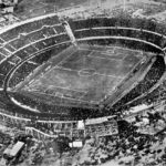 
              FILE - An aerial view of the Centenario stadium in Montevideo, Uruguay, July 30, 1930 during the World Cup final soccer match in which Uruguay defeated Argentina 4-2. (AP Photo/File)
            