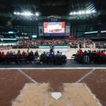 
              Wisconsin plays Stanford during the first half of an NCAA college basketball game Friday, Nov. 11, 2022, in Milwaukee. The game is being played at American Family Field, home of the Milwaukee Brewers. (AP Photo/Morry Gash)
            