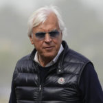 
              FILE - Trainer Bob Baffert waits for the Breeders' Cup horse races at Del Mar racetrack in Del Mar, Calif., Nov. 5, 2021. Taiba is the 8-1 choice in the Breeders' Cup Classic, Saturday, Nov. 5, 2022, for embattled Hall of Fame trainer Baffert, who makes his Kentucky return after serving a suspension this spring. (AP Photo/Jae C. Hong, File)
            