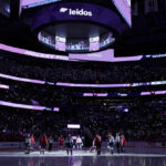 
              The Washington Capitals and the Colorado Avalanche participate in a ceremony for Hockey Fights Cancer Night before an NHL hockey game Saturday, Nov. 19, 2022, in Washington. (AP Photo/Jess Rapfogel)
            