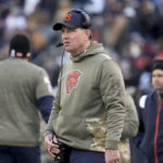 
              Chicago Bears head coach Matt Eberflus watches against the Detroit Lions during the second half of an NFL football game in Chicago, Sunday, Nov. 13, 2022. (AP Photo/Nam Y. Huh)
            