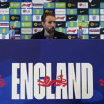 
              England's manager Gareth Southgate speaks during England's World Cup 2022 squad announcement at St George's Park, Burton upon Trent, England, Thursday Nov. 10, 2022. (Nick Potts/PA via AP)
            