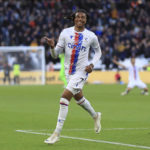 
              Crystal Palace's Michael Olise celebrates scoring during the English Premier League soccer match between West Ham United and Crystal Palace at the London Stadium, London, Sunday Nov. 6, 2022. (Bradley Collyer/PA via AP)
            